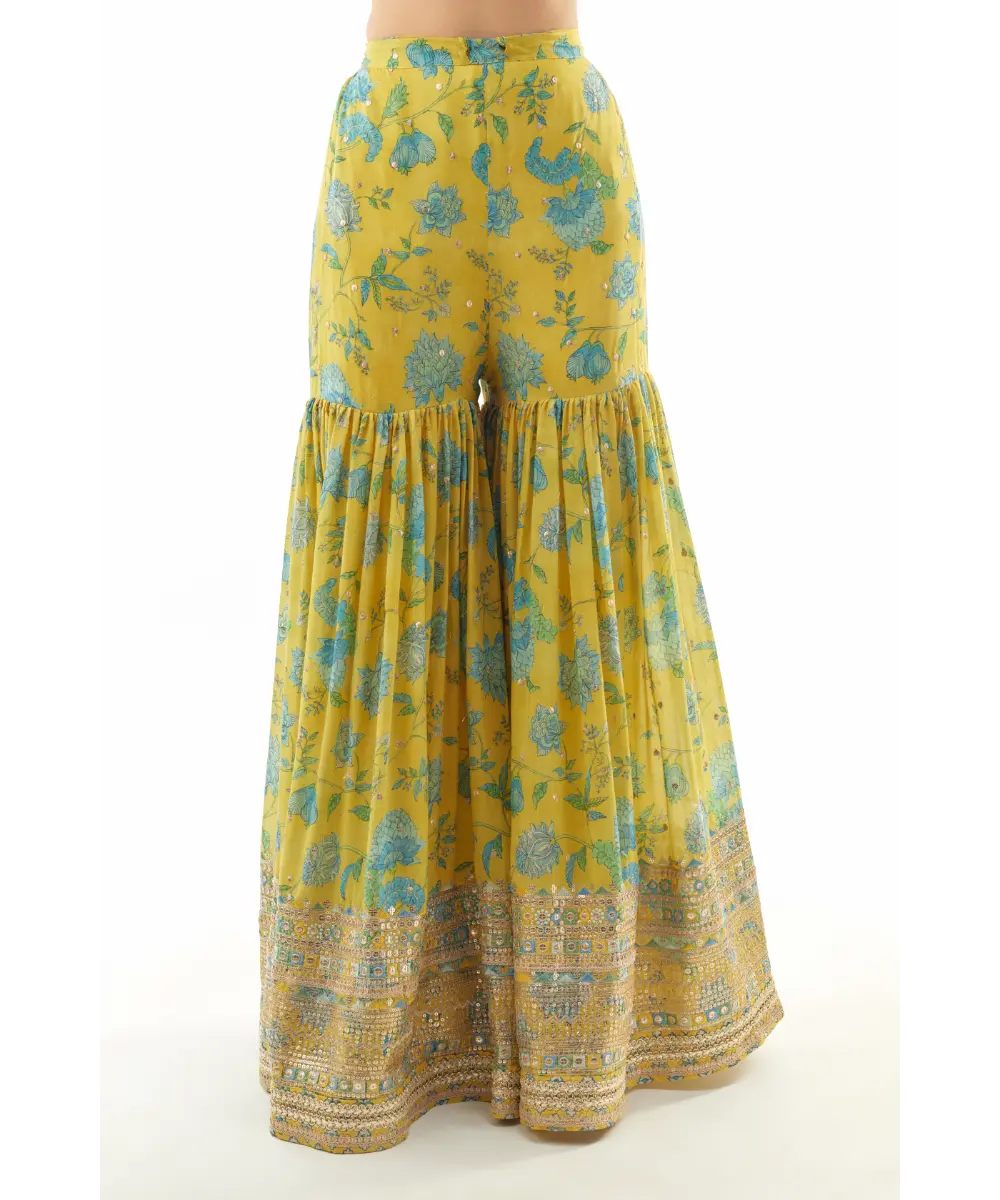 GOPI VAID - Sumedha One Shoulder Sharara Set